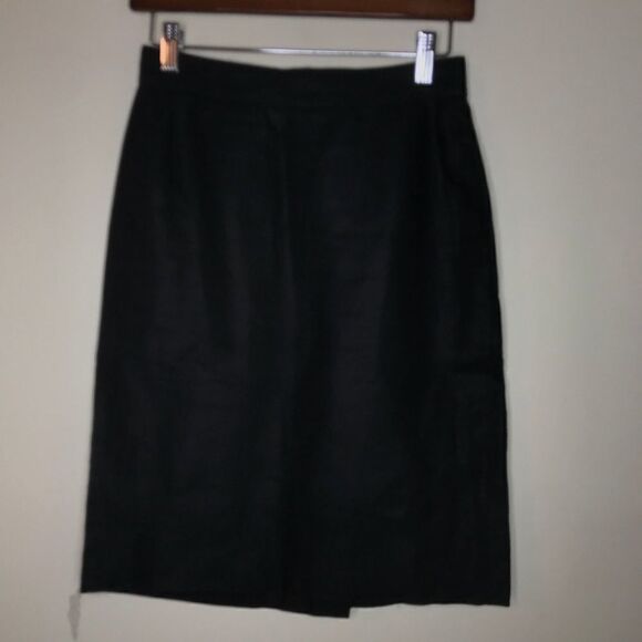 MaxMara Sz 6 Italian Black Skirt - Picture 3 of 5